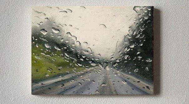 ​Реалистично нарисованный дождь: идеи для вдохновения