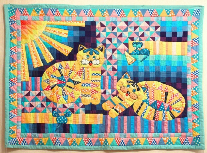 Картины в технике пэчворк: животный мир