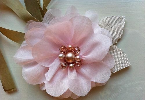 Цветы из ткани: мастер-класс