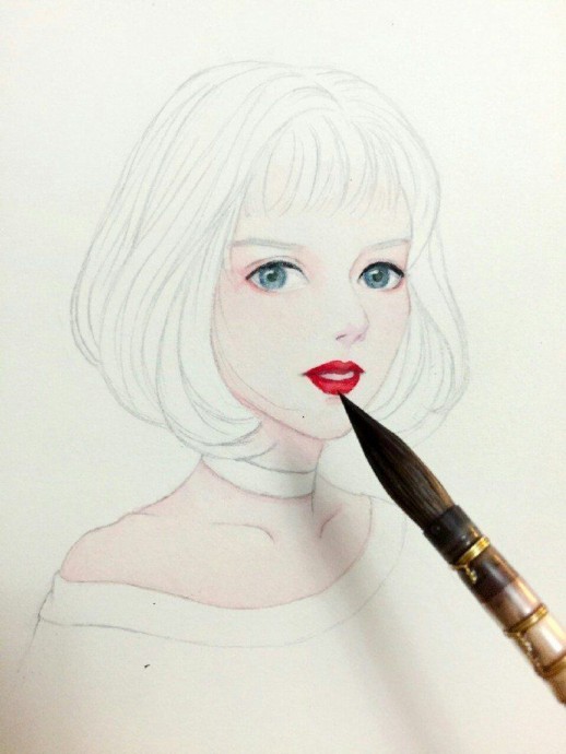 Портрет девушки акварелью: мастер-класс