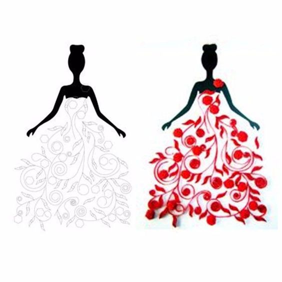 Девушки в технике квиллинга Девушки в технике квиллинга