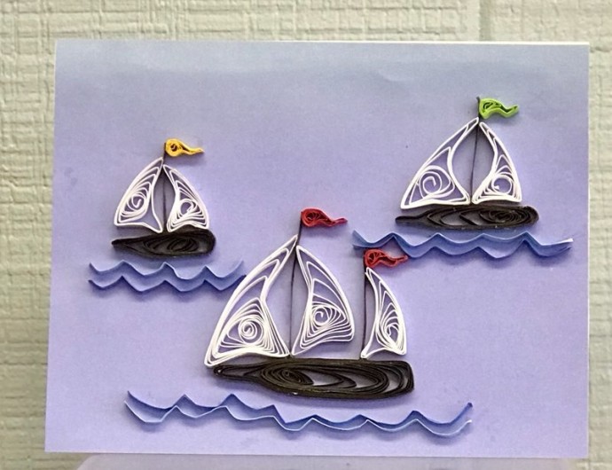 Корабли в технике квиллинг: чудесные идеи