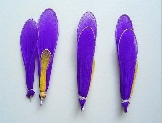 Ирисы из капрона: мастер-класс