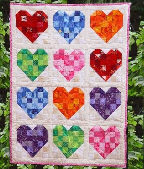Пэчворк с сердечками