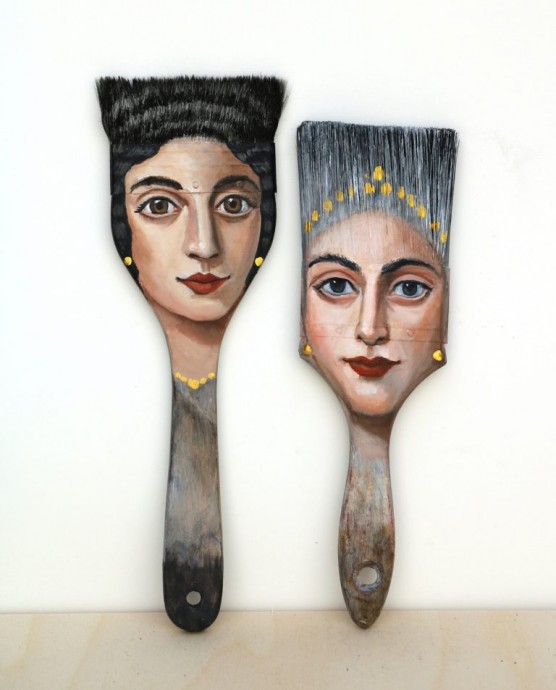 Художественная роспись кистей для краски