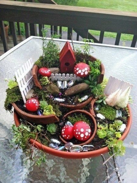 Идеи садов в миниатюре: идеи для творчества