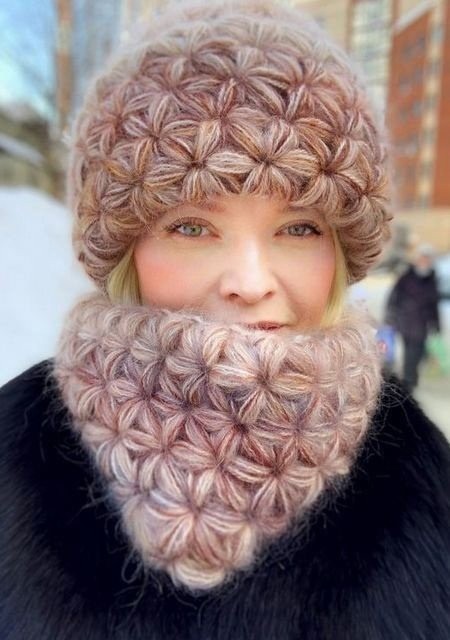 Звёздный узор крючком