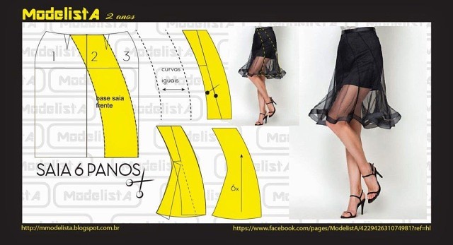 Моделирование воздушной оригинальной юбки