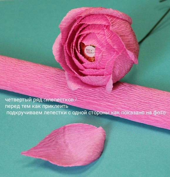 Цветок с конфетой: мастер-класс Цветок с конфетой: мастер-класс