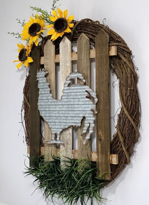 Панно в деревенском стиле