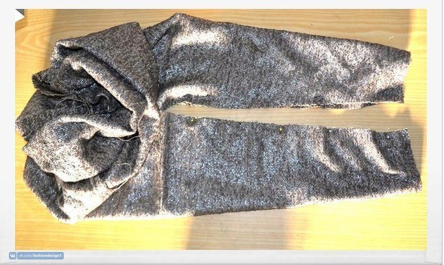 Палантин с интересными рукавами