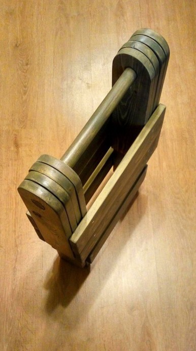 Самодельный складной табурет