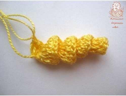 Спиральки, связанные крючком