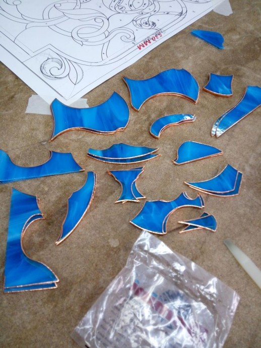 Витражный потолок своими руками