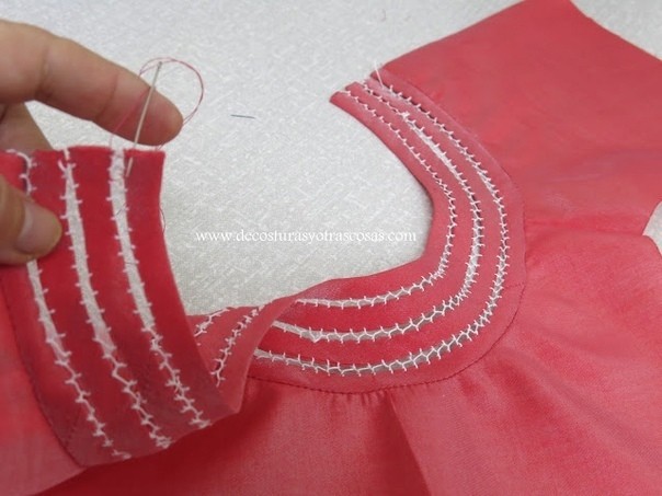 Красивая обработка горловины