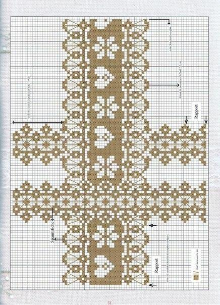 Схема для вышивки на подушке