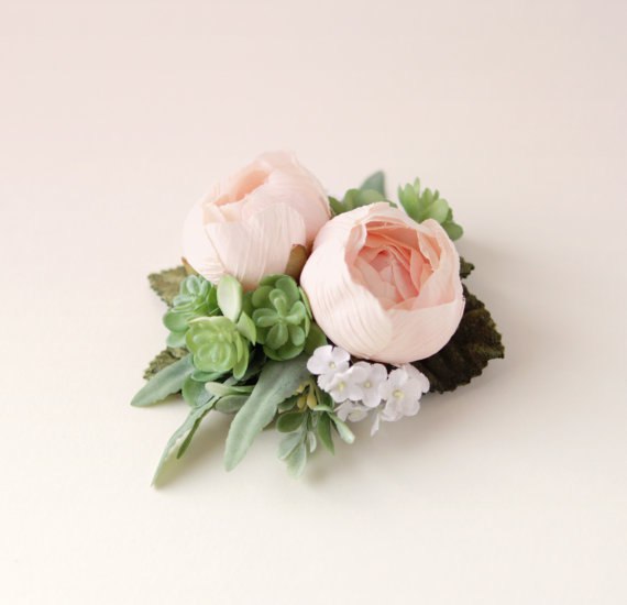 Цветочные идеи для брошек или заколок