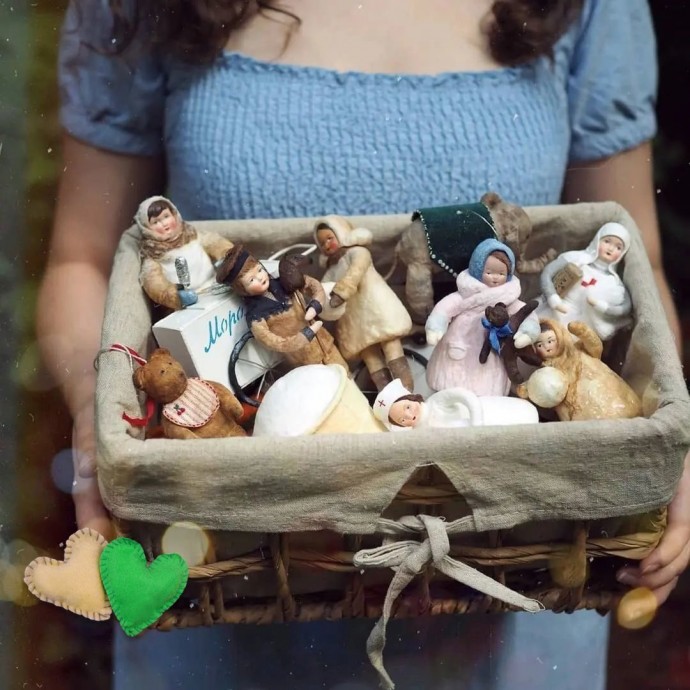 Большая подборка игрушек, выполненных из ваты