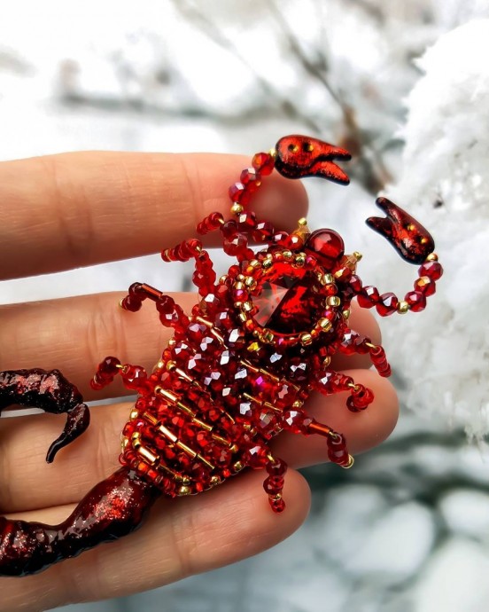 Броши из бисера: идеи