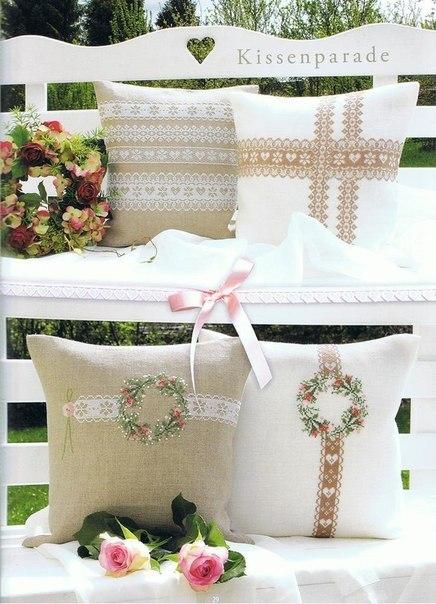 Схема для вышивки на подушке