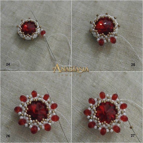 Яркие крупные серьги из бисера: мастер-класс