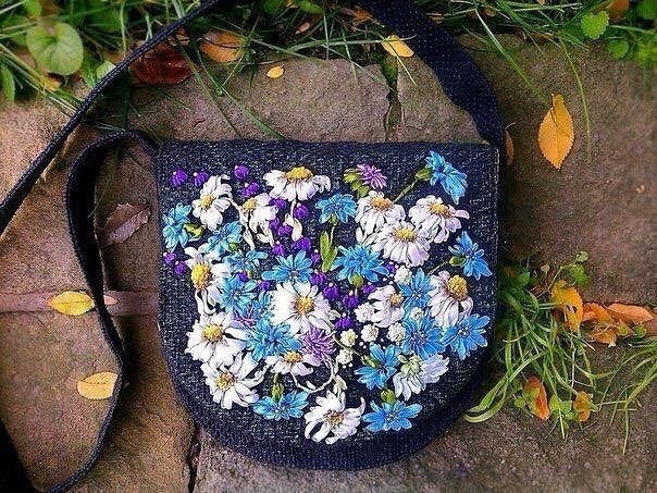 Вышивка лентами