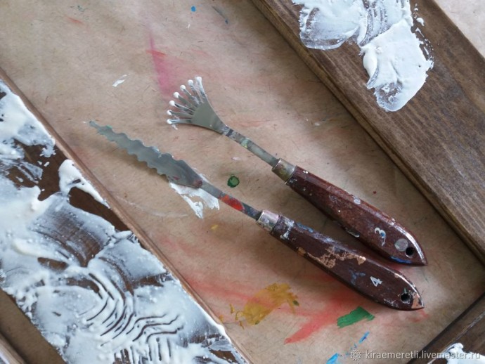 Декорирование рамы для левкаса