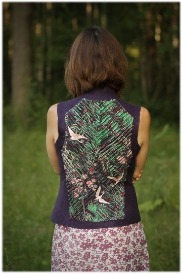 Журавль в руках: соединение войлока и синели