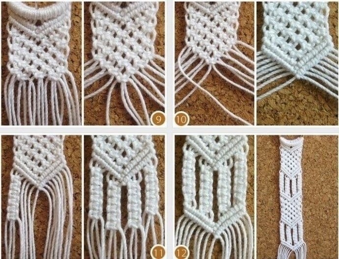 Пояс в технике макраме