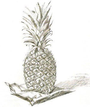 Рисуем ананас: пошаговый мастер-класс