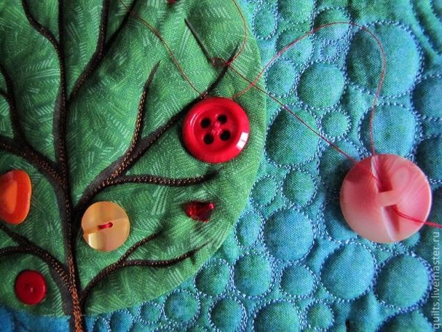 Стёганое панно "Яблоня"