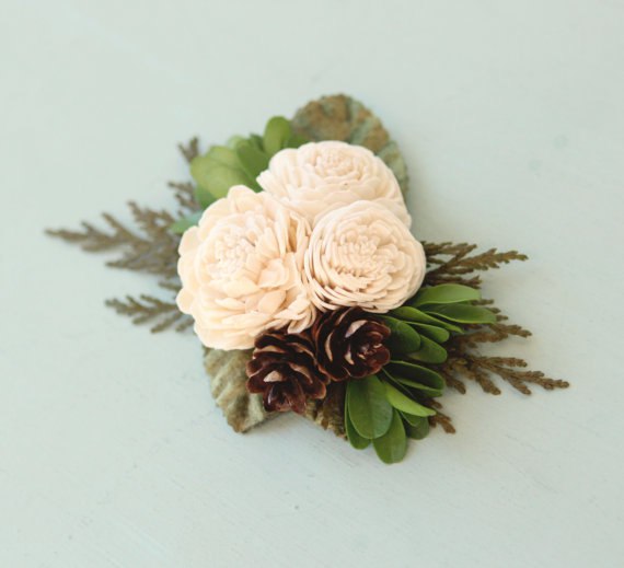 Цветочные идеи для брошек или заколок