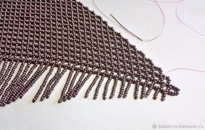 Бахрома для колье-косынки