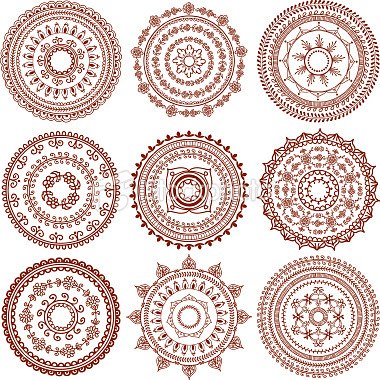 Орнаменты для точечной росписи