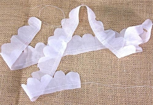 Пион из лент и батиста: мастер-класс