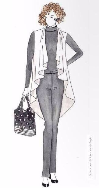 ​Красивая безрукавка, которая шьётся в два счёта