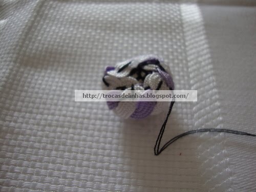 Нежнейшая розочка из тесьмы зиг-заг