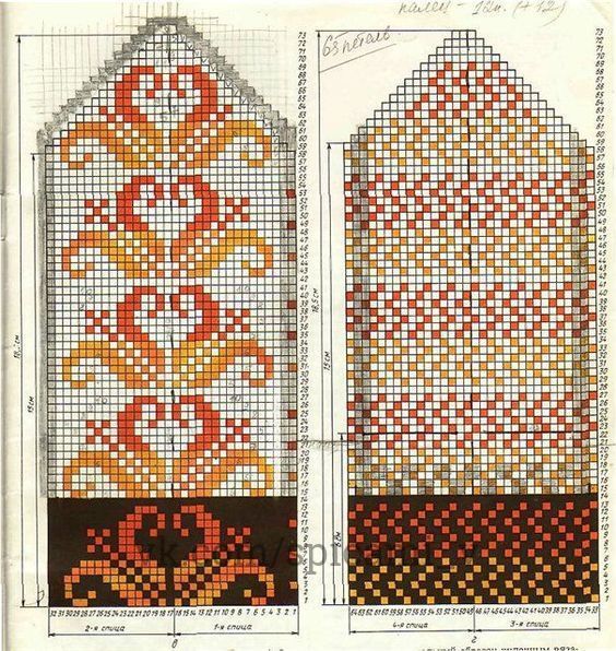 Схемы для восхитительных варежек