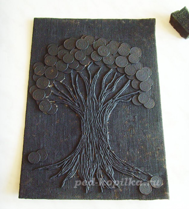 Денежное дерево из монет своими руками: мастер-класс
