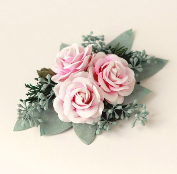 Цветочные идеи для брошек или заколок