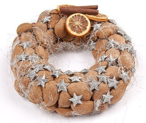 Эко веночек с орехами: мастер-класс