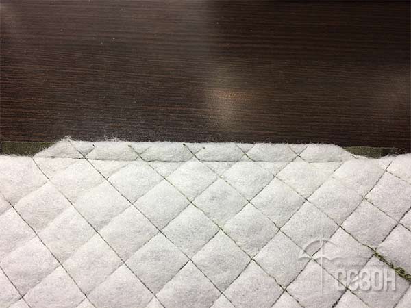 Карман с листочкой на молнии