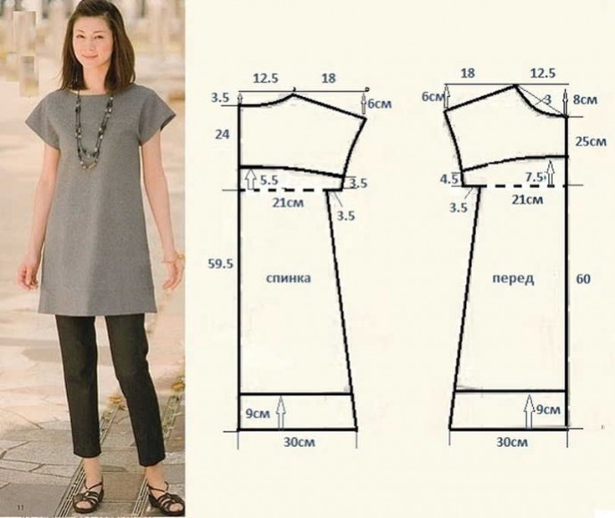 Моделирование платья-туники