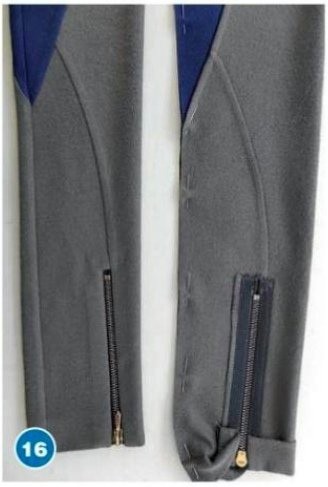 Обработка застежки-молнии по низу рукава