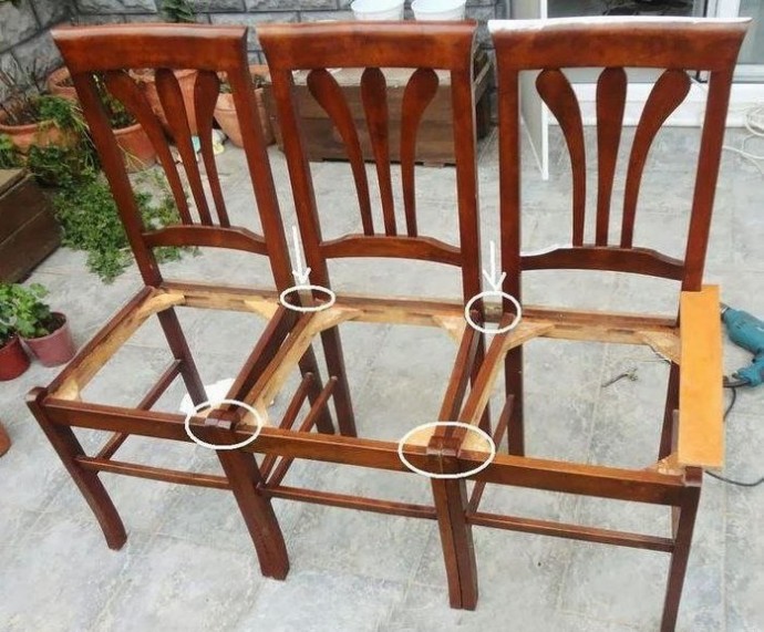 ​Переделки из старых стульев