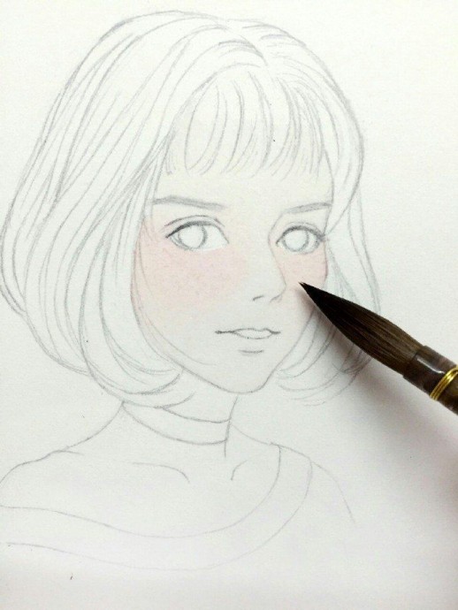 Портрет девушки акварелью: мастер-класс