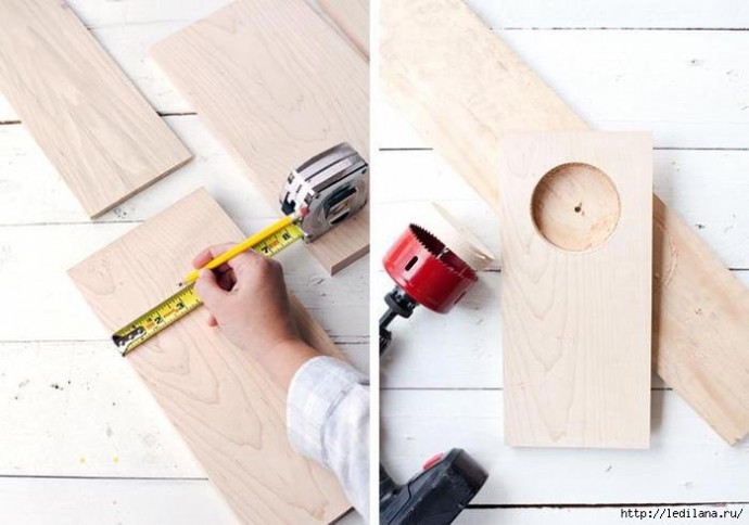 Делаем столик на подлокотник дивана