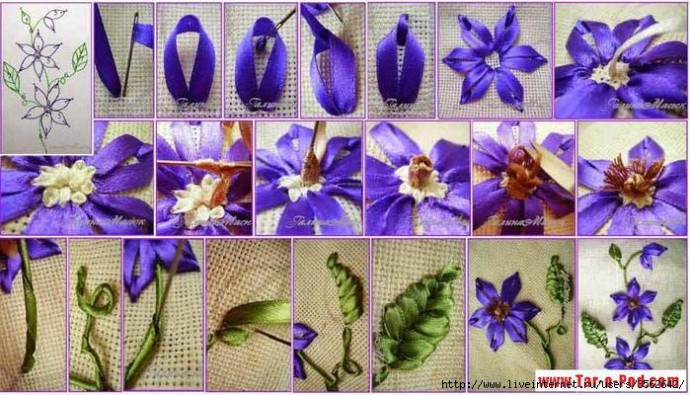 Вышивка лентами весенних цветочков: идеи и техники для создания незабываемых картин