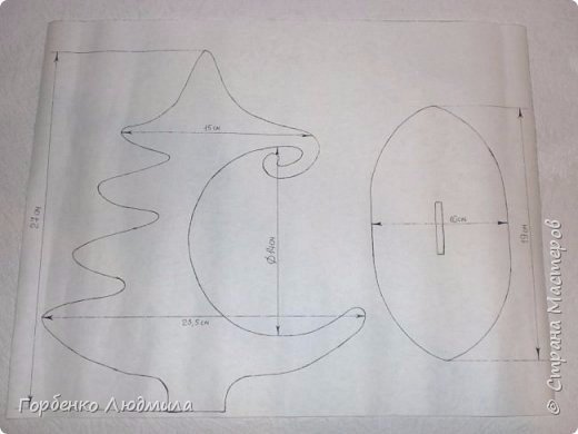 Ёлка-подвеска для новогоднего шара