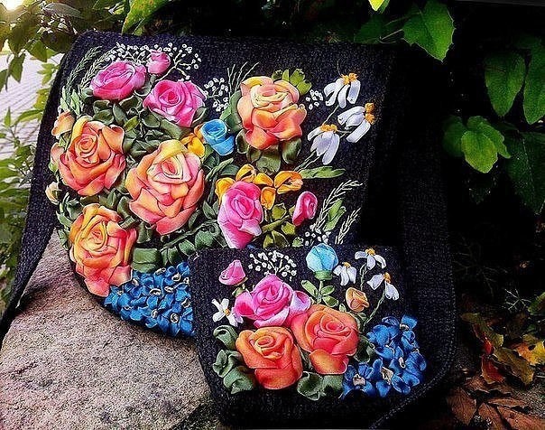 Вышивка лентами